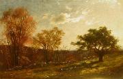 Charles Furneaux Landscape Study oil on canvas